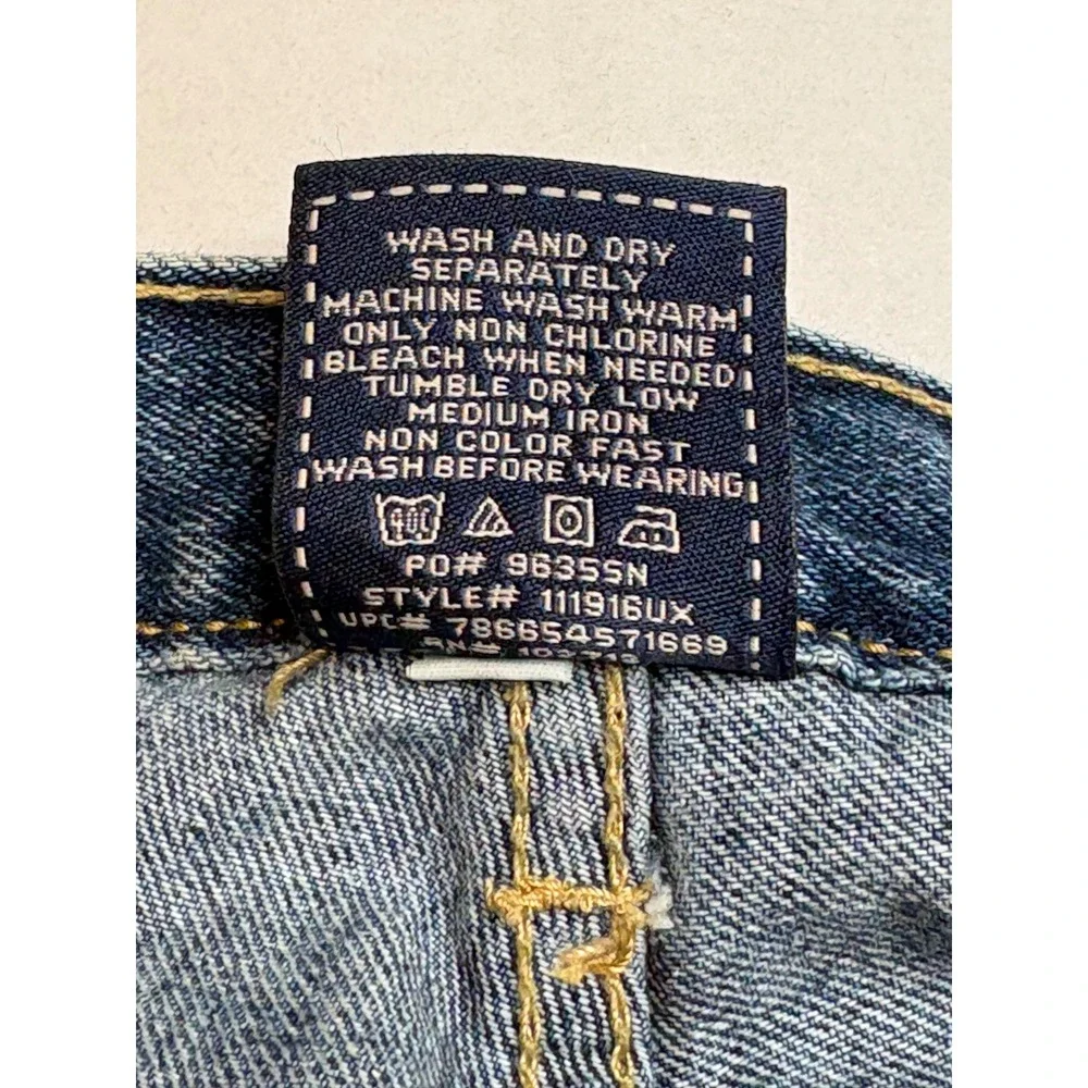 Vintage U.S.‎ Polo Assn Jeans Mens 34x32 Blue Relaxed Baggy Fit Straight Y2K 90s